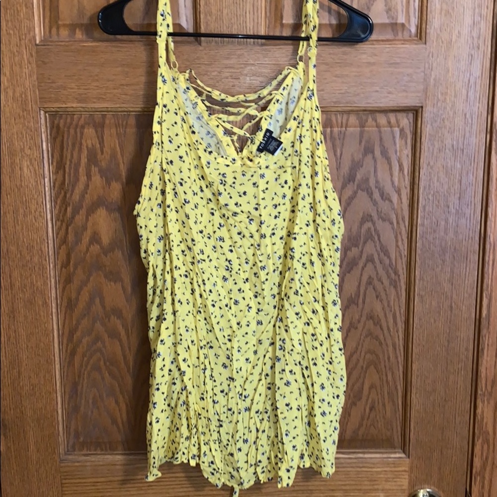 Torrid lace up back tank top
